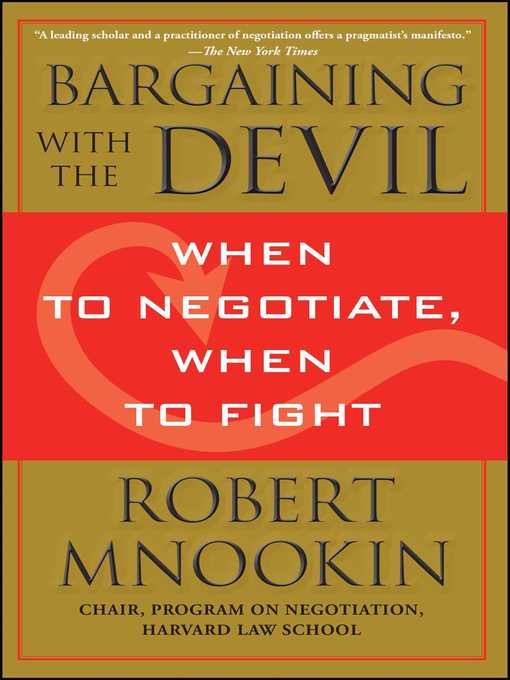 Title details for Bargaining with the Devil by Robert Mnookin - Wait list
